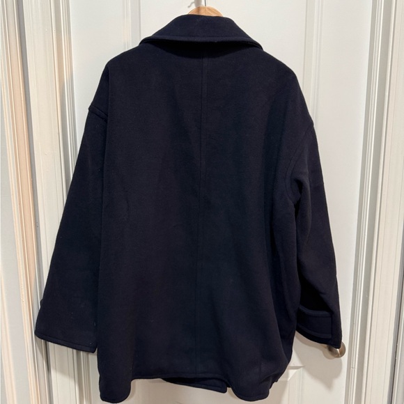 KBB by Kahlana Navy Double-Breasted Peacoat Large NWT - Picture 5 of 9